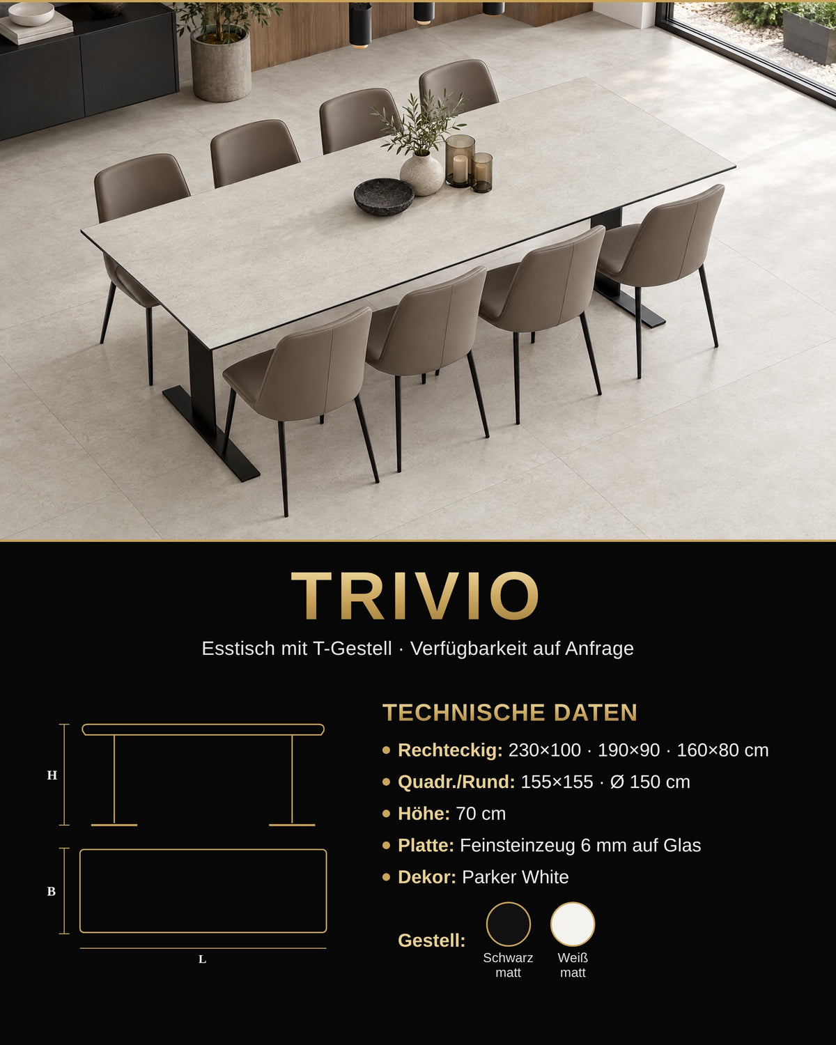 TRIVIO Datenblatt Parker White