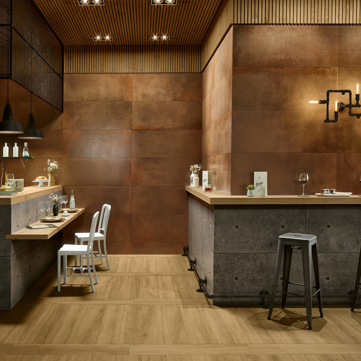 Love Tiles Metallic Corten – offizielles Anwendungsbild
