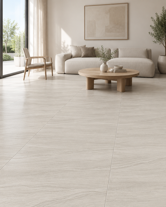 BIEN Paros L Grey Matt 60x60 | Lagerware