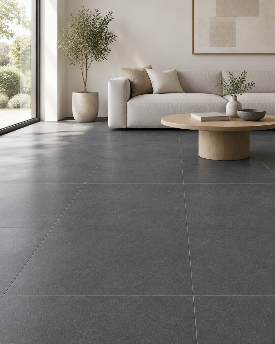 BIEN 60x60x2 Dakota Dark Grey – Anwendungsbeispiel (Abbildung beispielhaft)