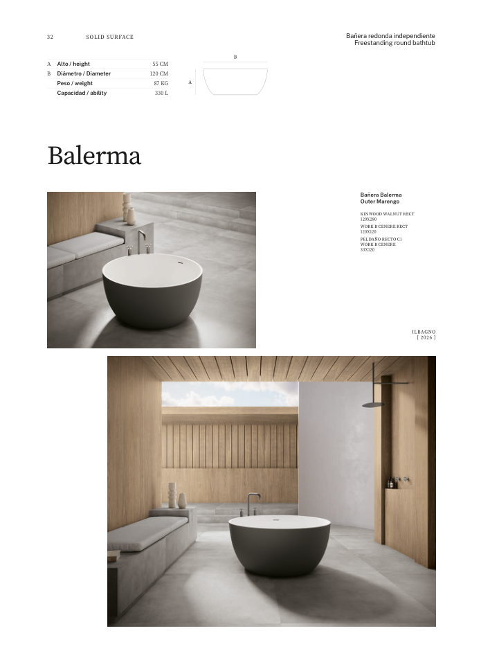 Original ILBAGNO 2026 Katalogseite Balerma