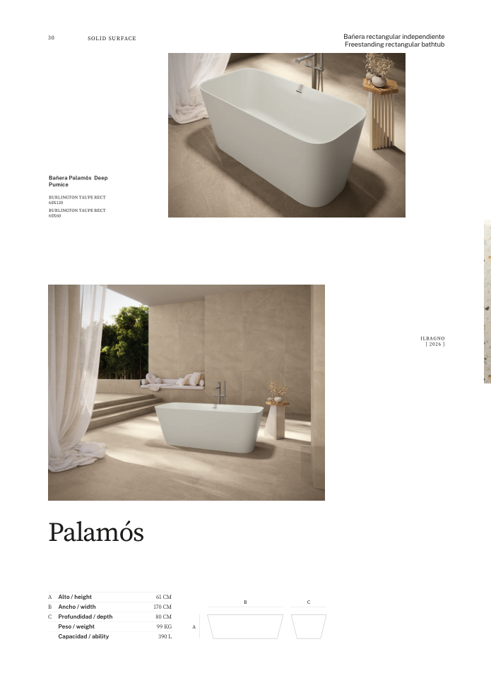 Original ILBAGNO 2026 Katalogseite Palamós