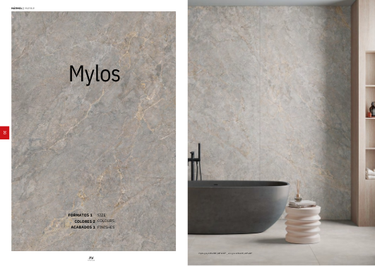 Navarti Mylos INFINITA – Abbildung aus offiziellem Navarti-Katalog (Großformatfliesen 120 × 280 cm)