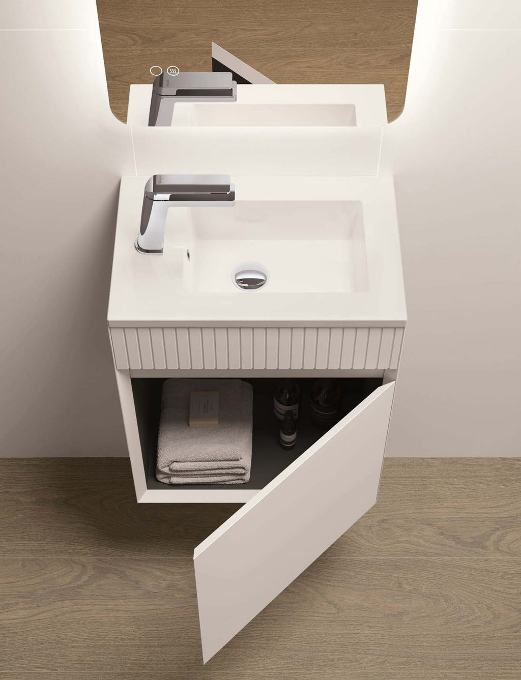 Ilbagno Lines – Waschtischunterschrank hängend, 1 Tür