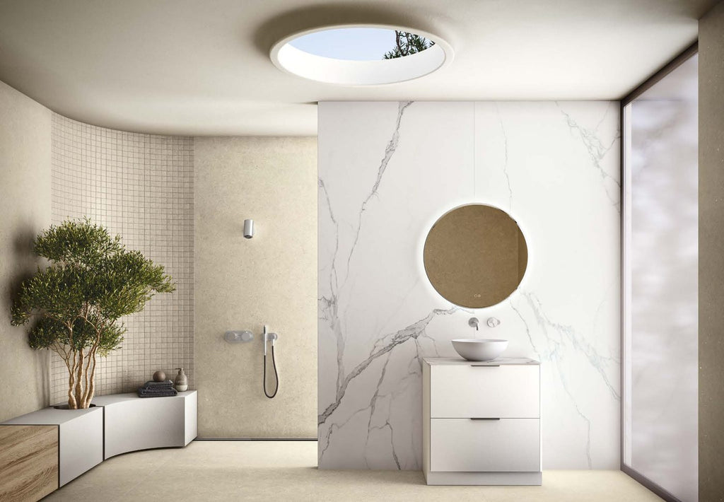 Ilbagno Arch – LED-Spiegel rund mit Rahmen