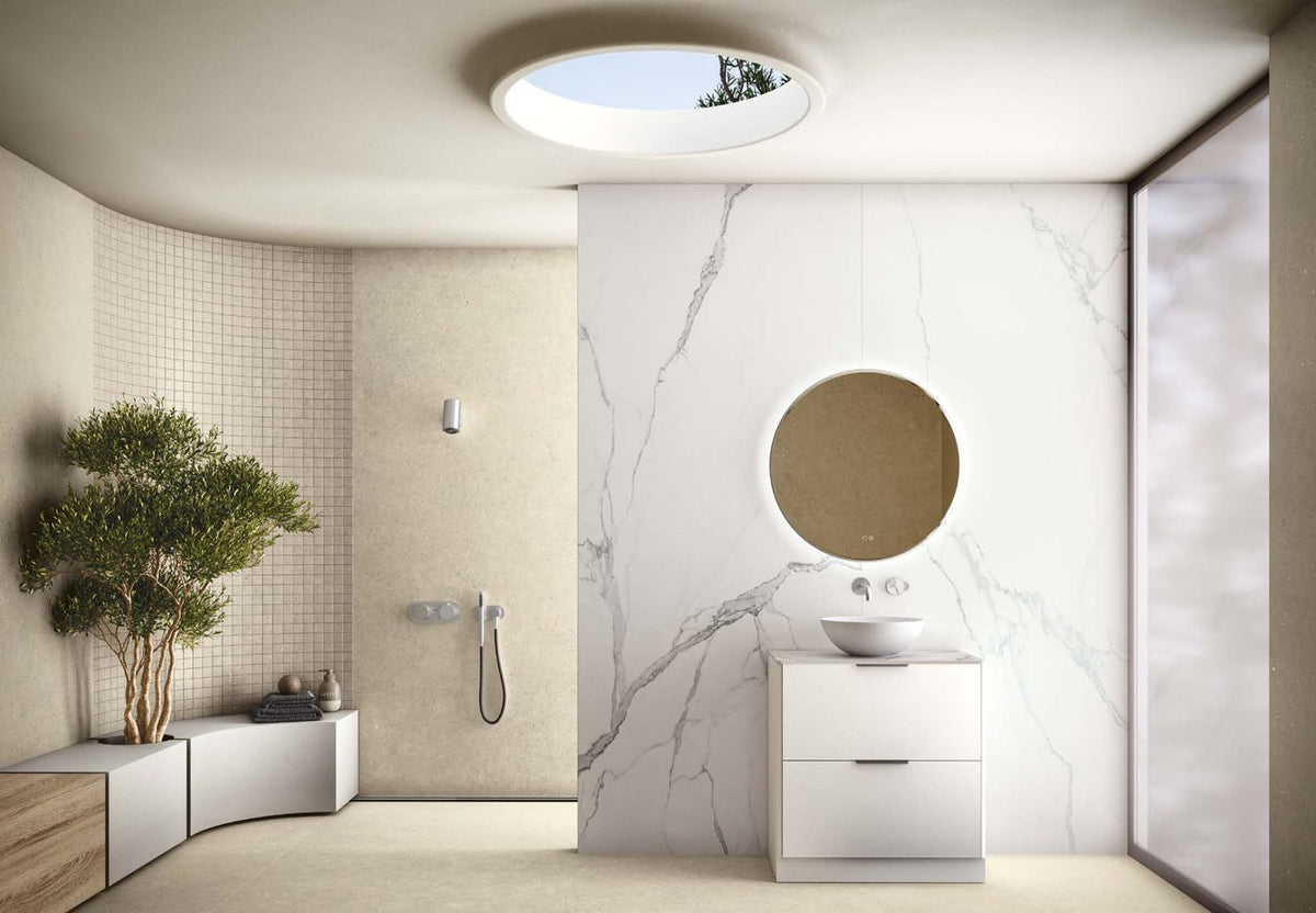 Ilbagno Arch – LED-Spiegel rund mit Rahmen