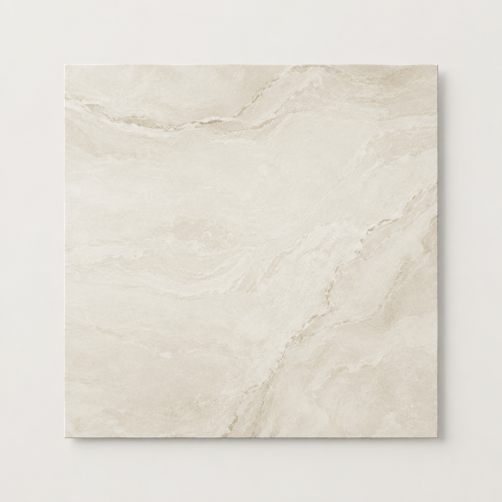 KI-generierte illustrative Fliesenansicht: Nurae, Farbe Ivory.