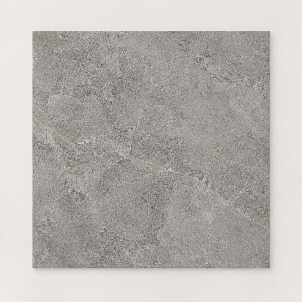 KI-generierte illustrative Fliesenansicht: Antiqua, Farbe Grigio.