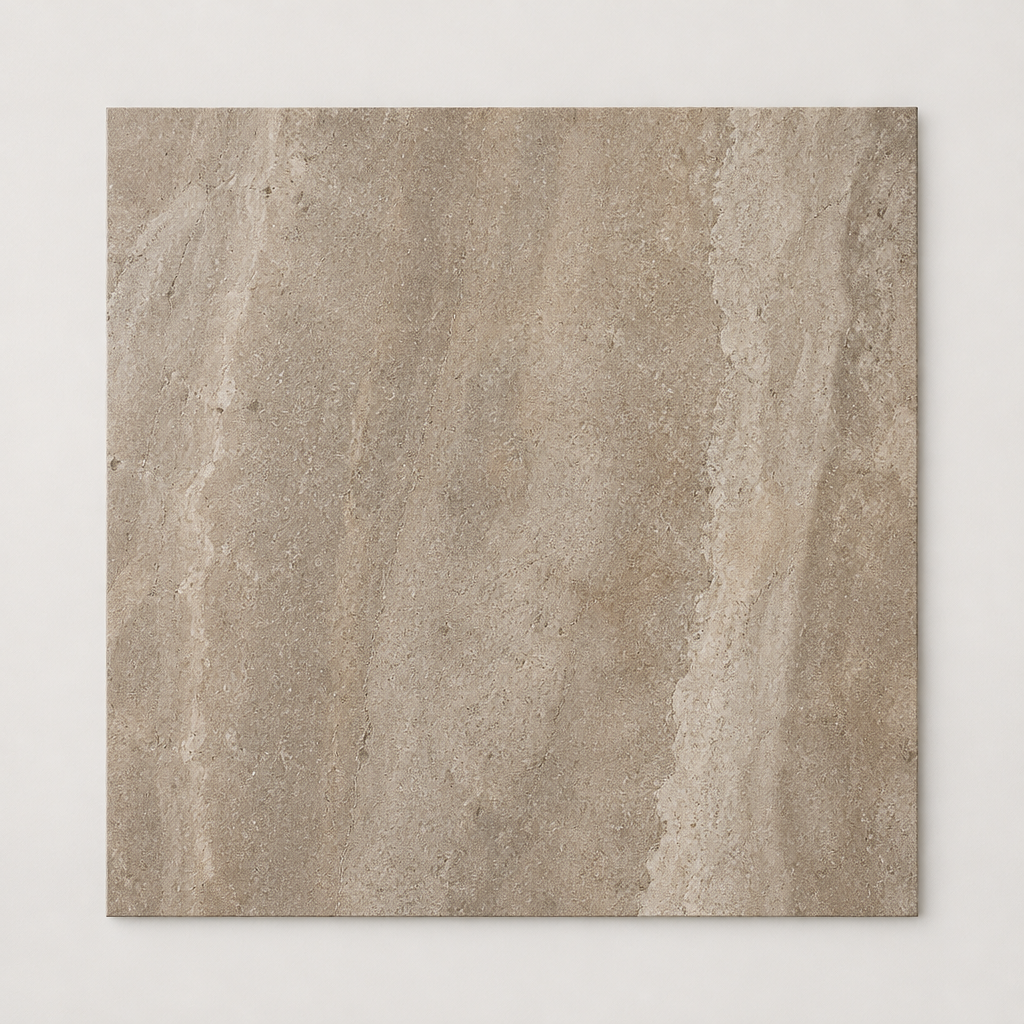 KI-generierte illustrative Fliesenansicht: Antiqua, Farbe Rovere.