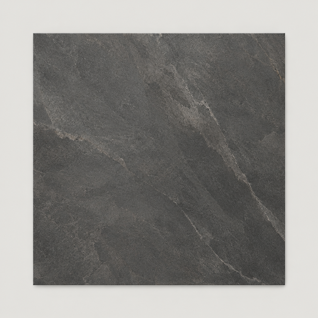 KI-generierte illustrative Fliesenansicht: Native, Farbe Anthracite.