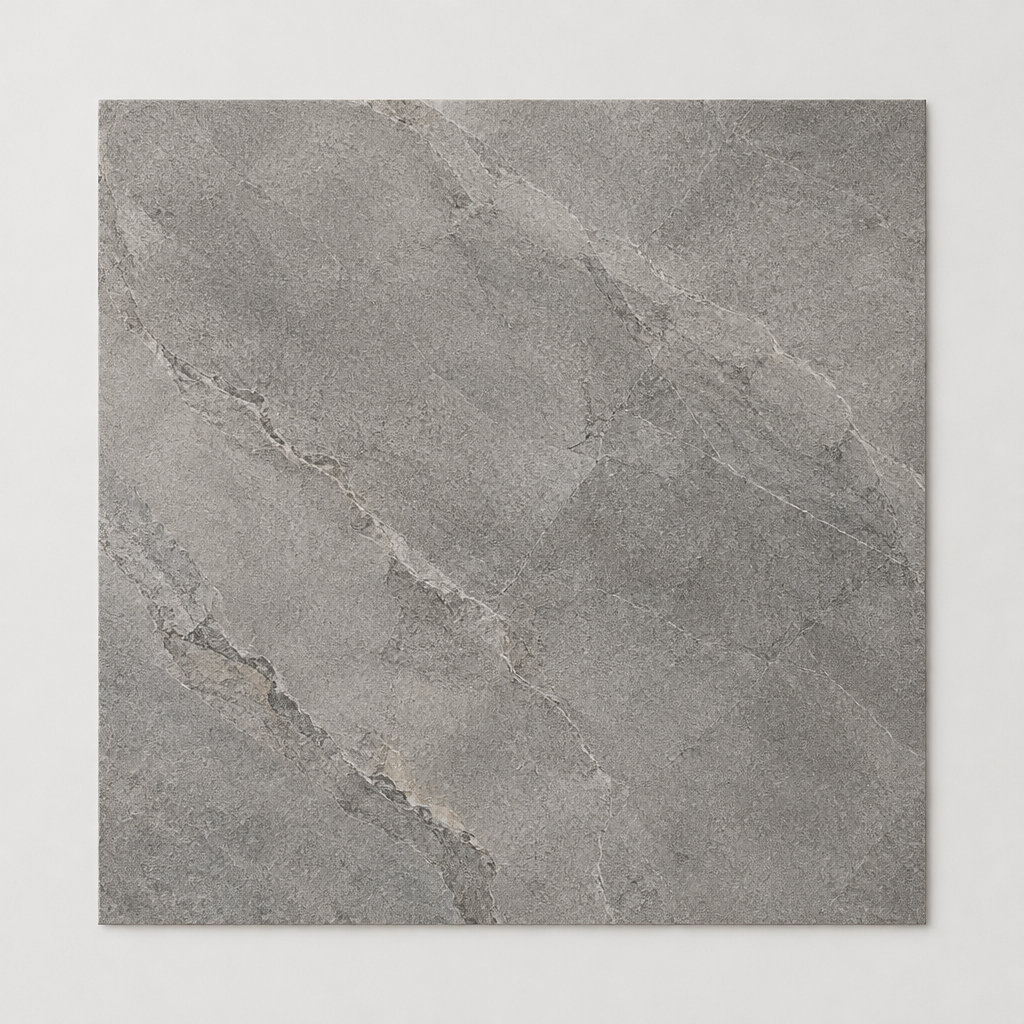 KI-generierte illustrative Fliesenansicht: Native, Farbe Grey.