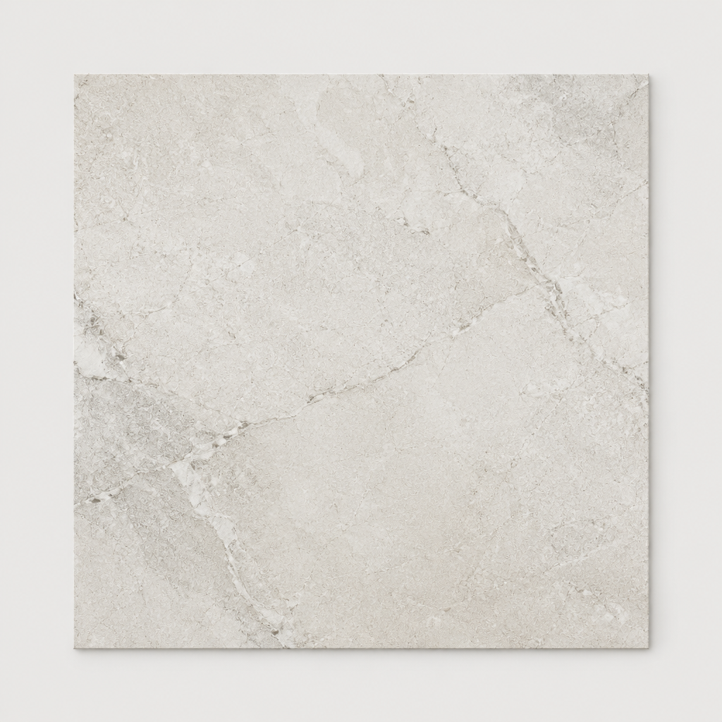 KI-generierte illustrative Fliesenansicht: Native, Farbe White.