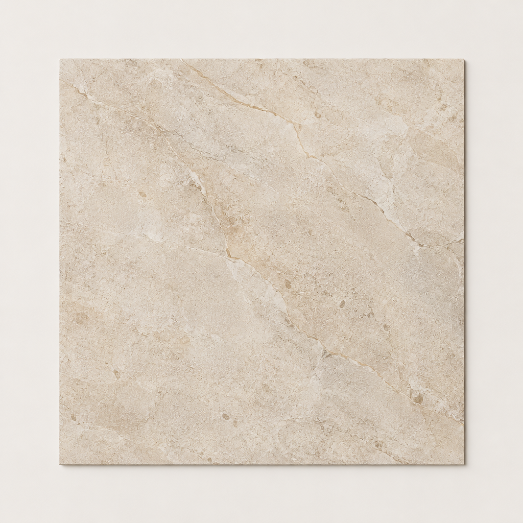 KI-generierte illustrative Fliesenansicht: Tivoli, Farbe Beige.