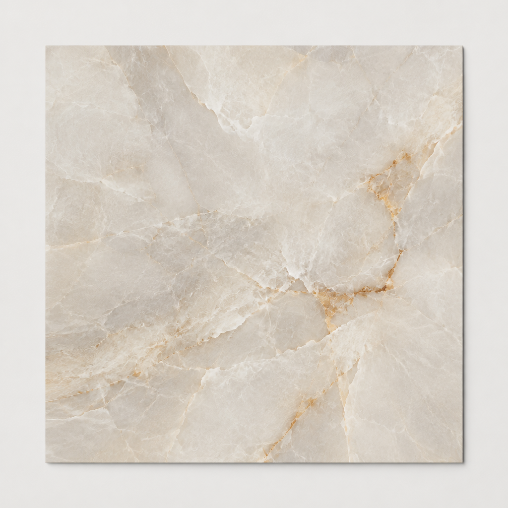 KI-generierte illustrative Fliesenansicht: Ambre Cloud, Farbe Ambre Cloud.