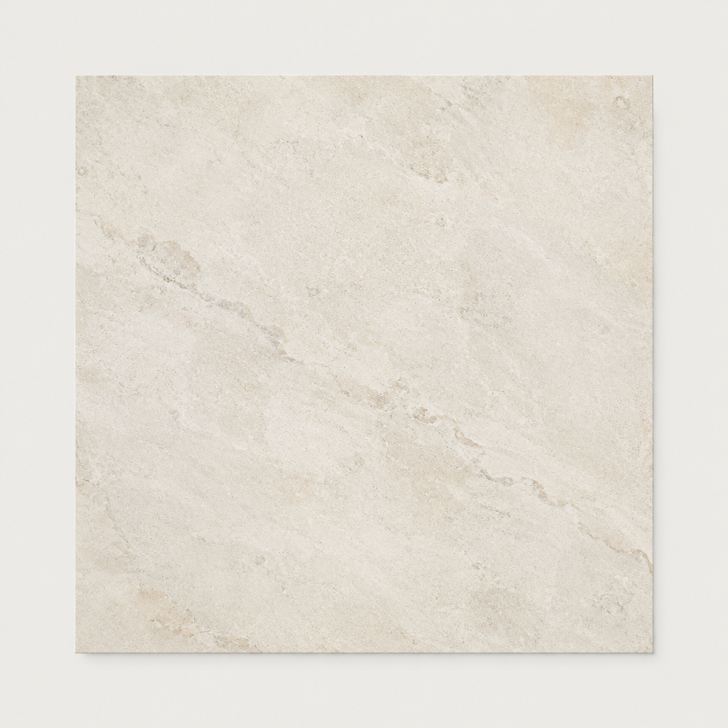 KI-generierte illustrative Fliesenansicht: Miro, Farbe Ivory.