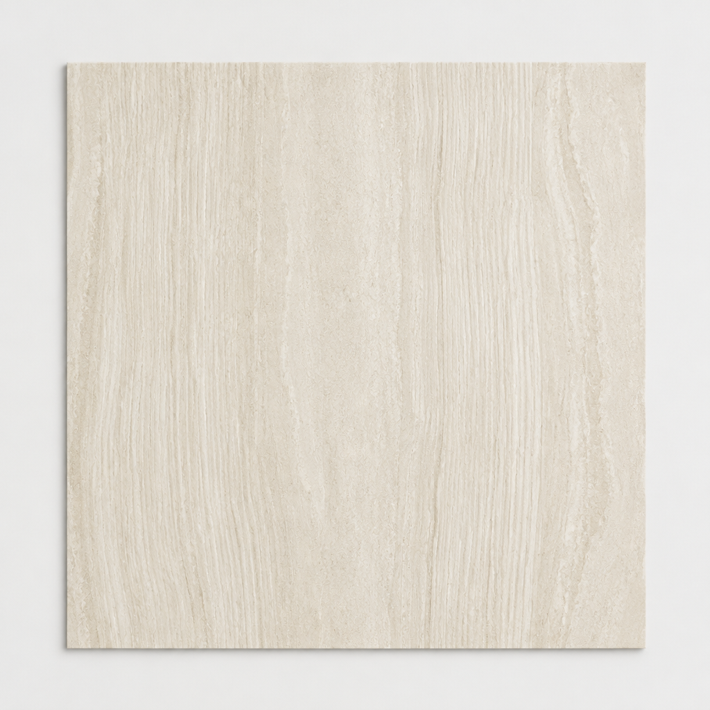 KI-generierte illustrative Fliesenansicht: Miro, Farbe Ivory Stripe.
