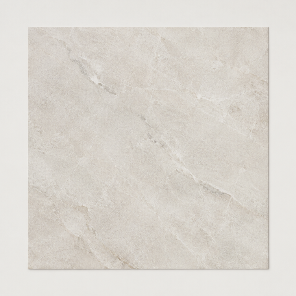 KI-generierte illustrative Fliesenansicht: Amani, Farbe Pearl.