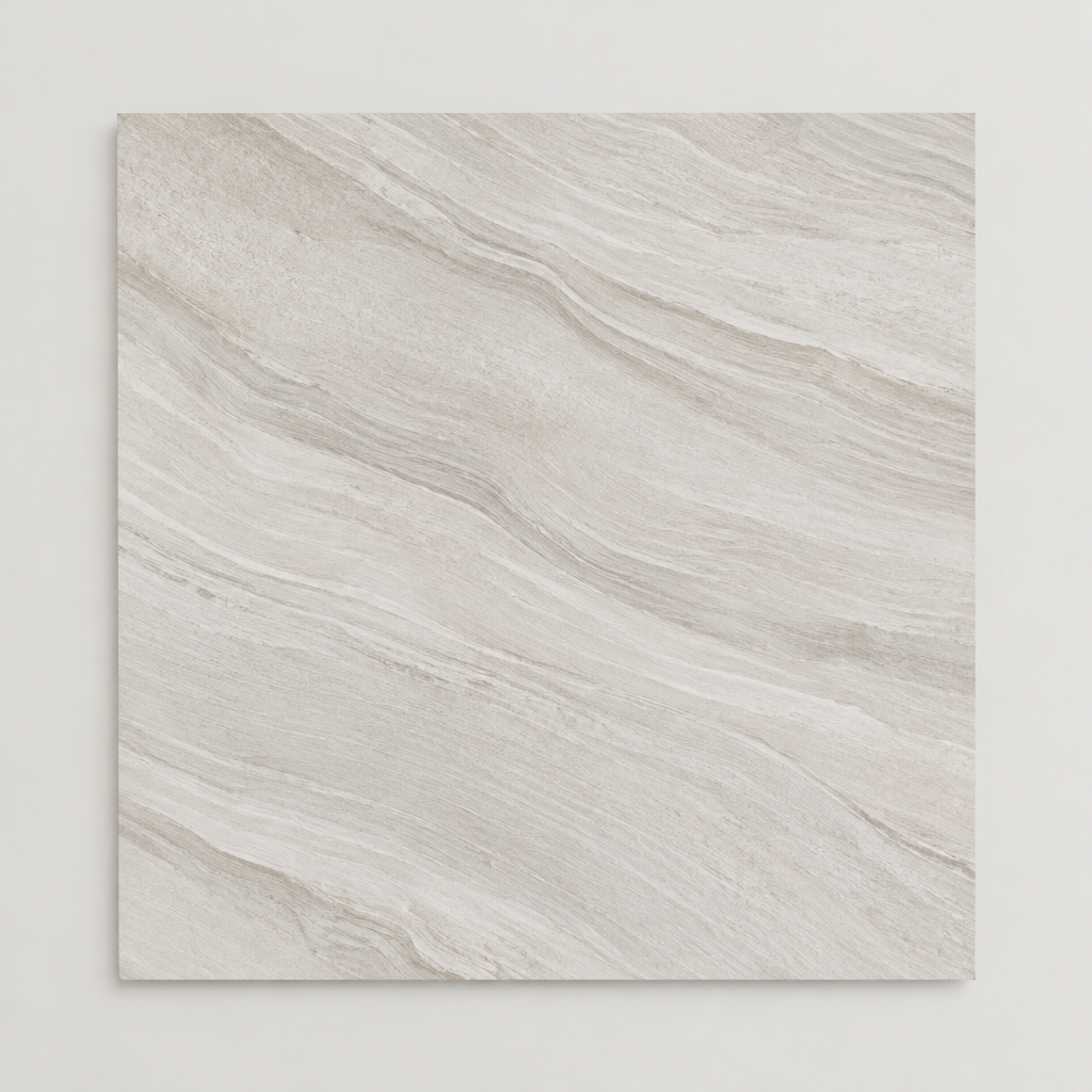 KI-generierte illustrative Fliesenansicht: Amani, Farbe Pearl Flow.