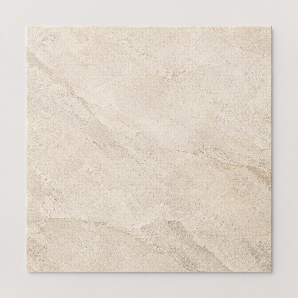 KI-generierte illustrative Fliesenansicht: Heritage, Farbe Cornsilk.