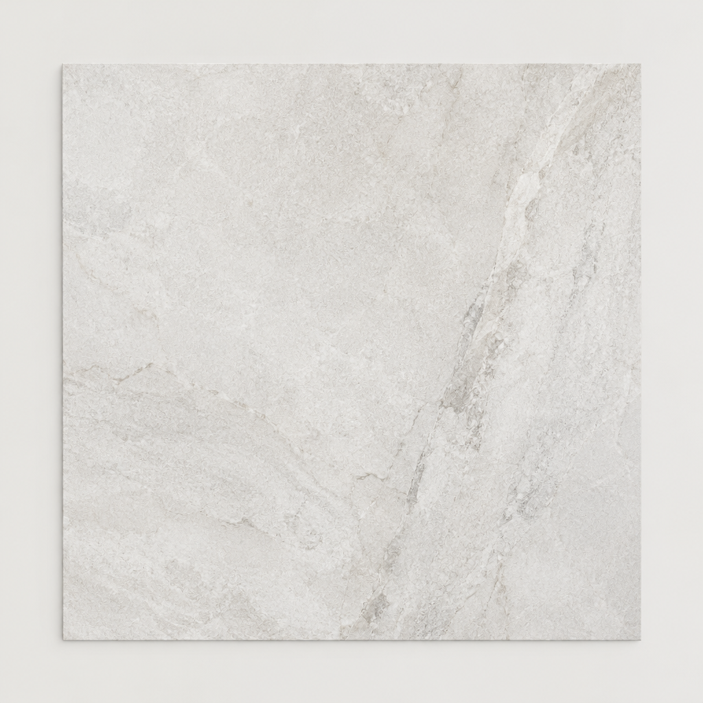 KI-generierte illustrative Fliesenansicht: Massive, Farbe Snow.